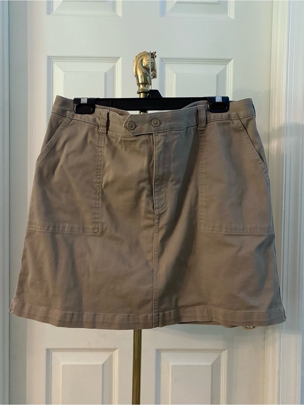 Lands' End Khaki Tan Skirt Skort